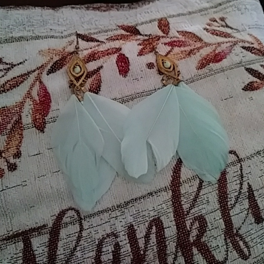 Feather earrings🌟